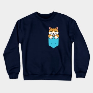 Cute Cat in the Pocket Crewneck Sweatshirt